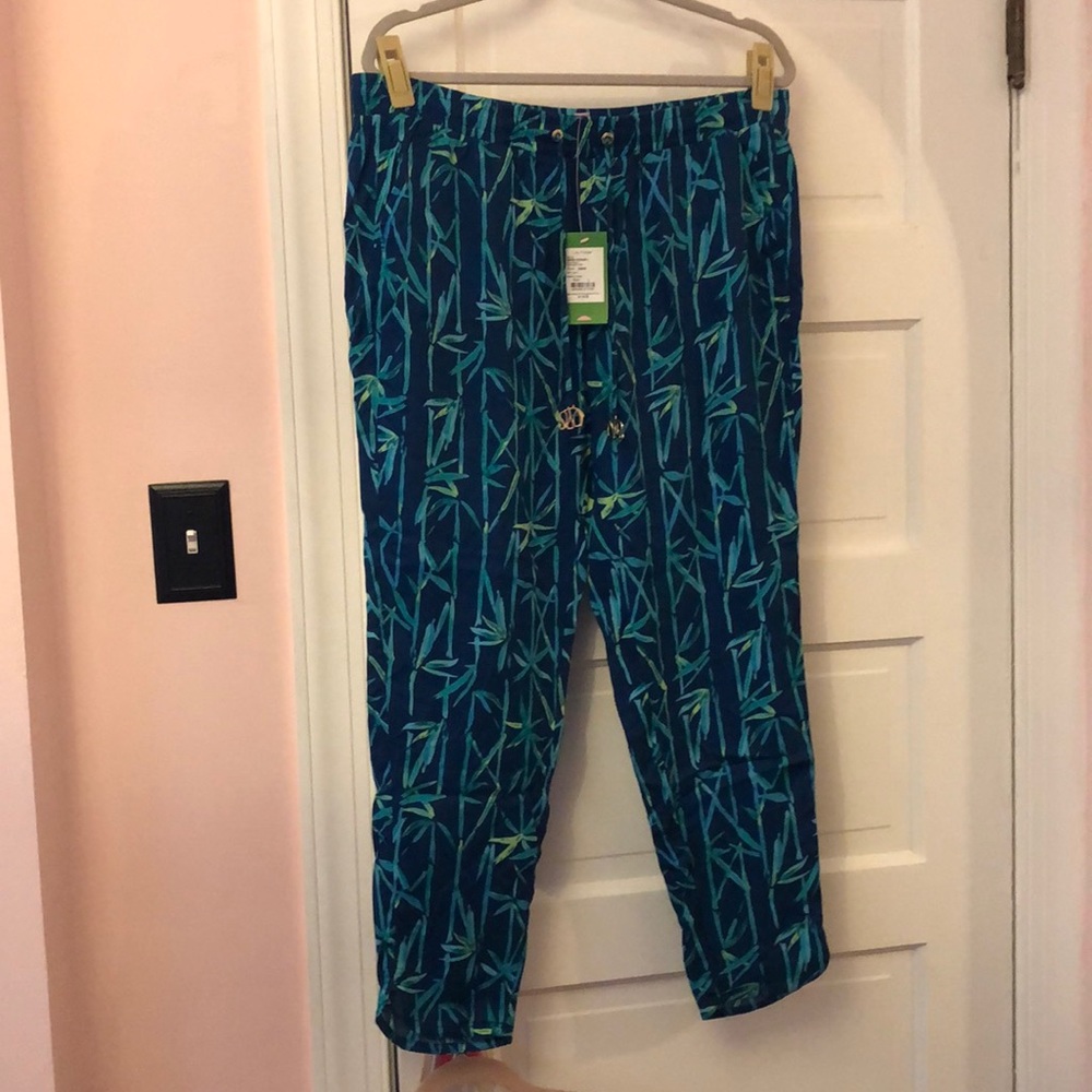 Lilly Pulitzer Piper crop pants, Bamboo Bash